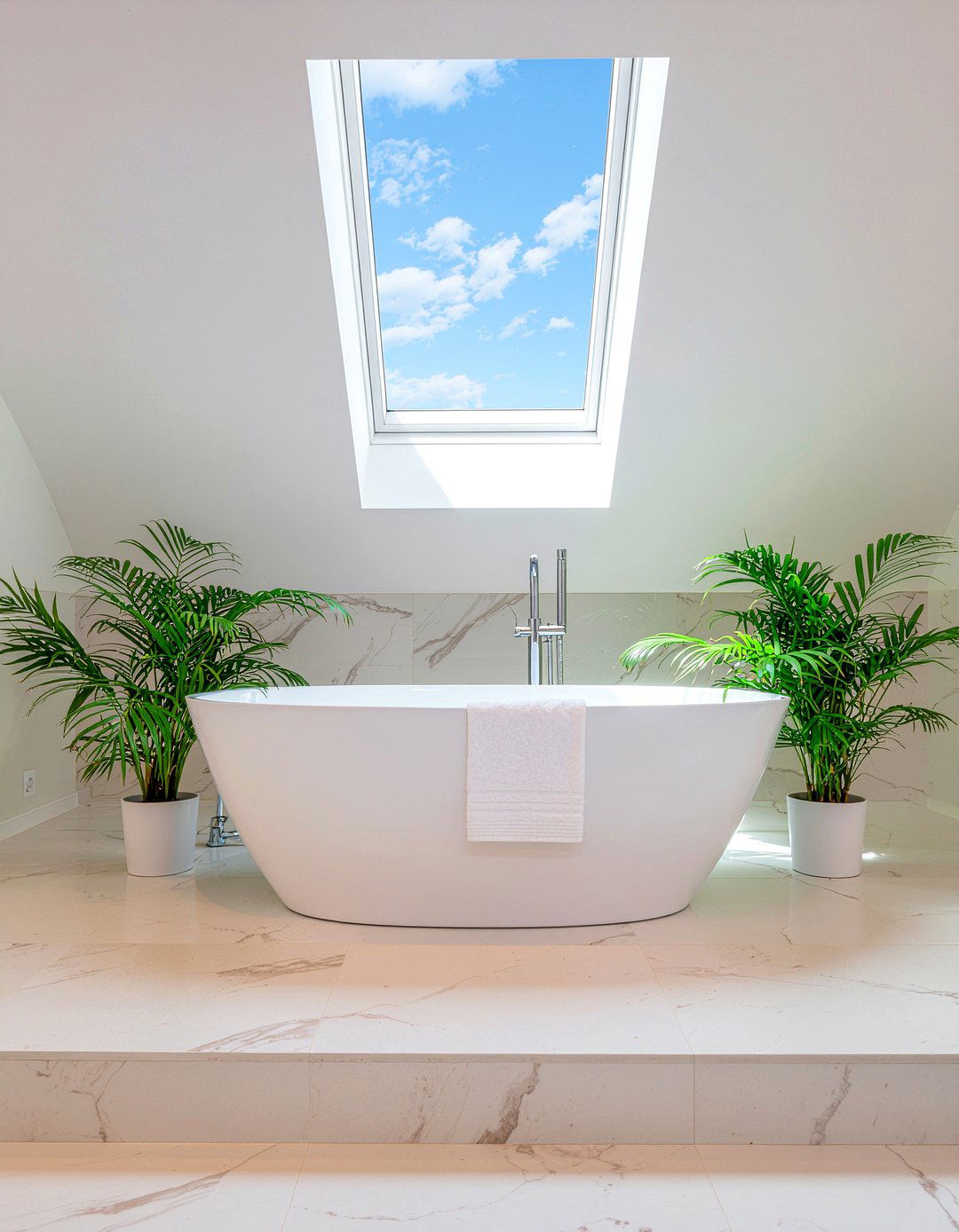 Skylight Over Tub - 30 bathroom natural light ideas