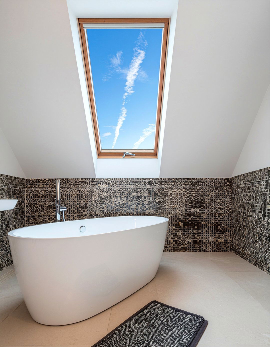 Skylight bathroom - 30 bathroom gut renovation ideas