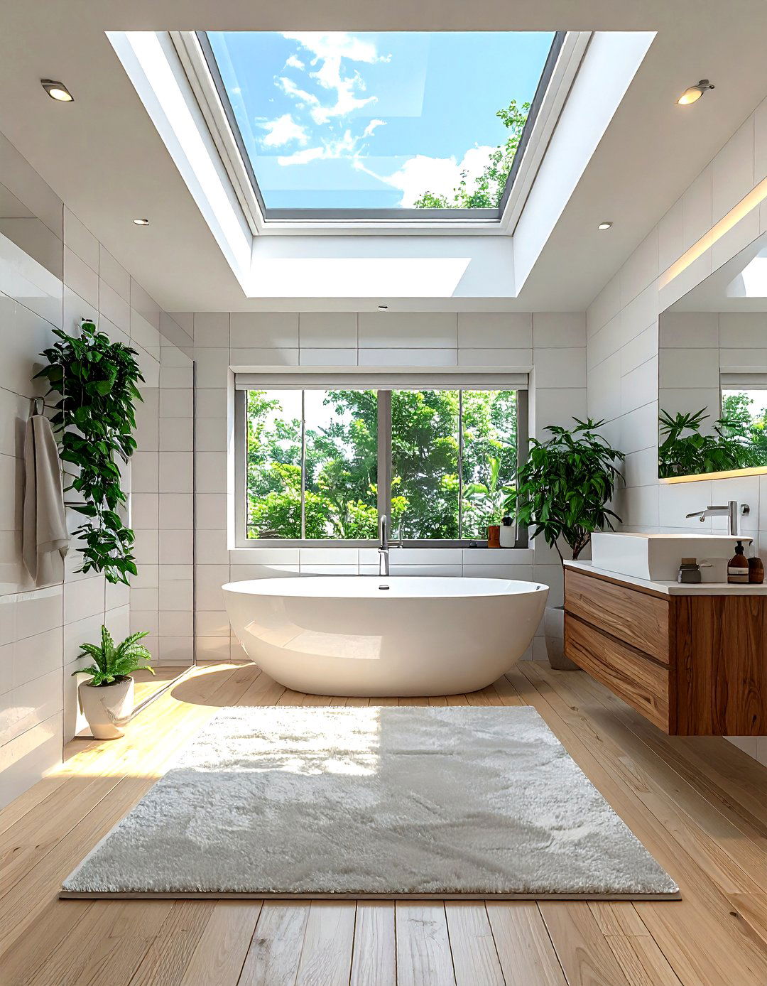 Skylight bathroom - 30 modern bathroom ideas