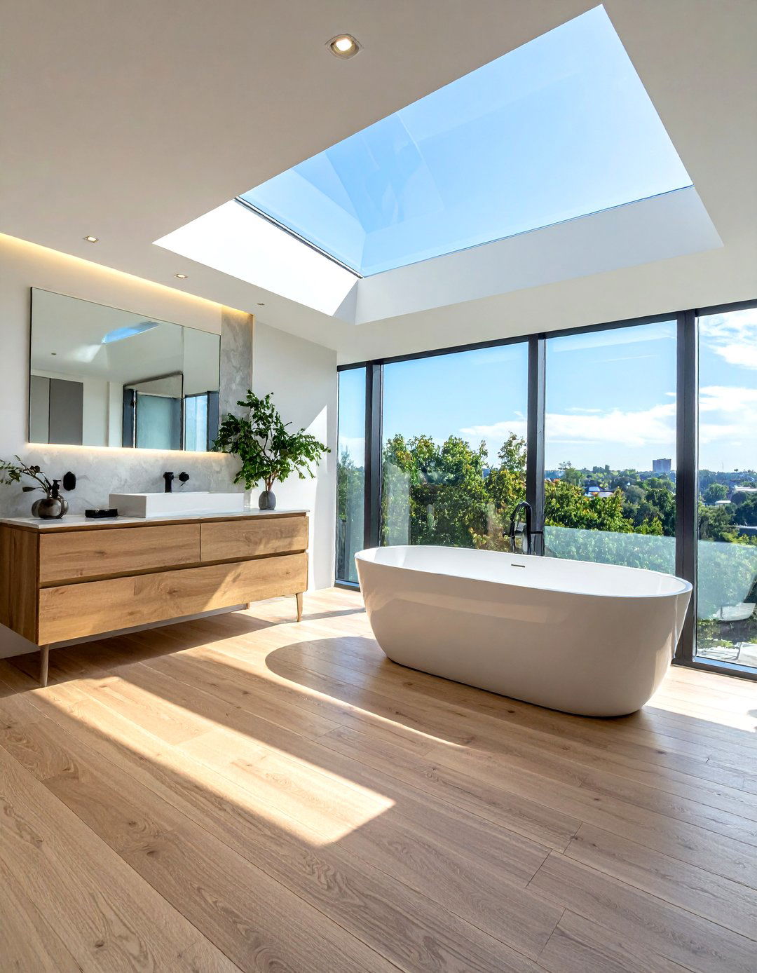Skylight bathroom - 30 bright bathroom ideas