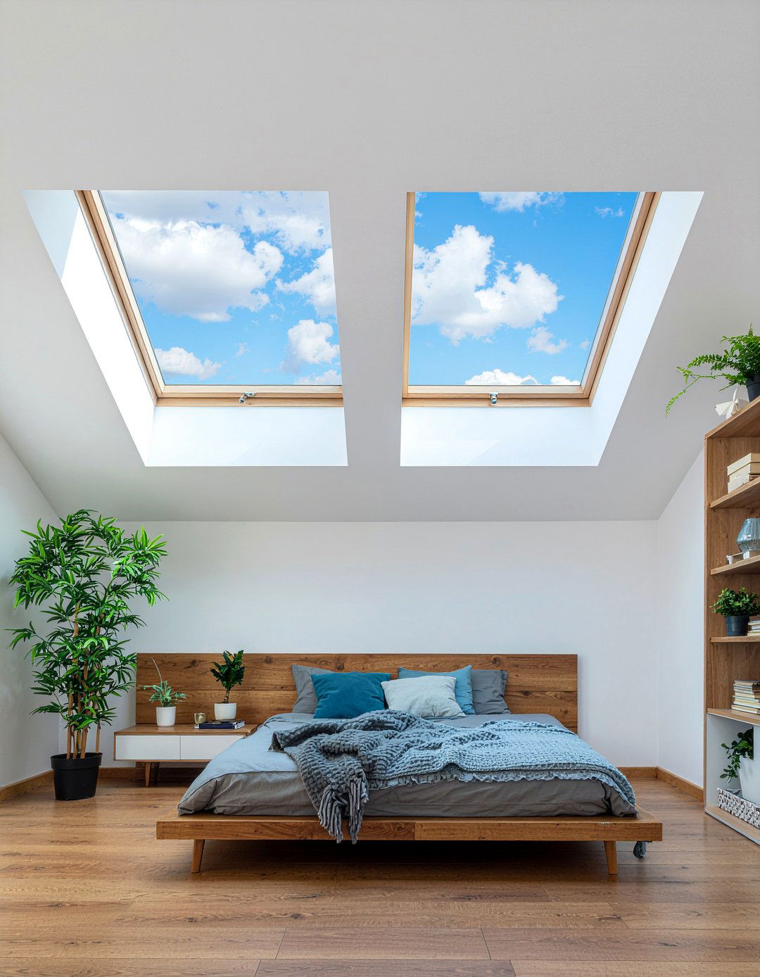 Skylight bedroom ceiling - 30 bedroom ceiling ideas