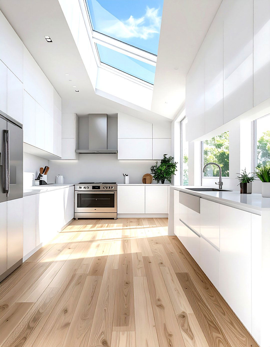 Skylight galley kitchen - 30 galley kitchen ideas