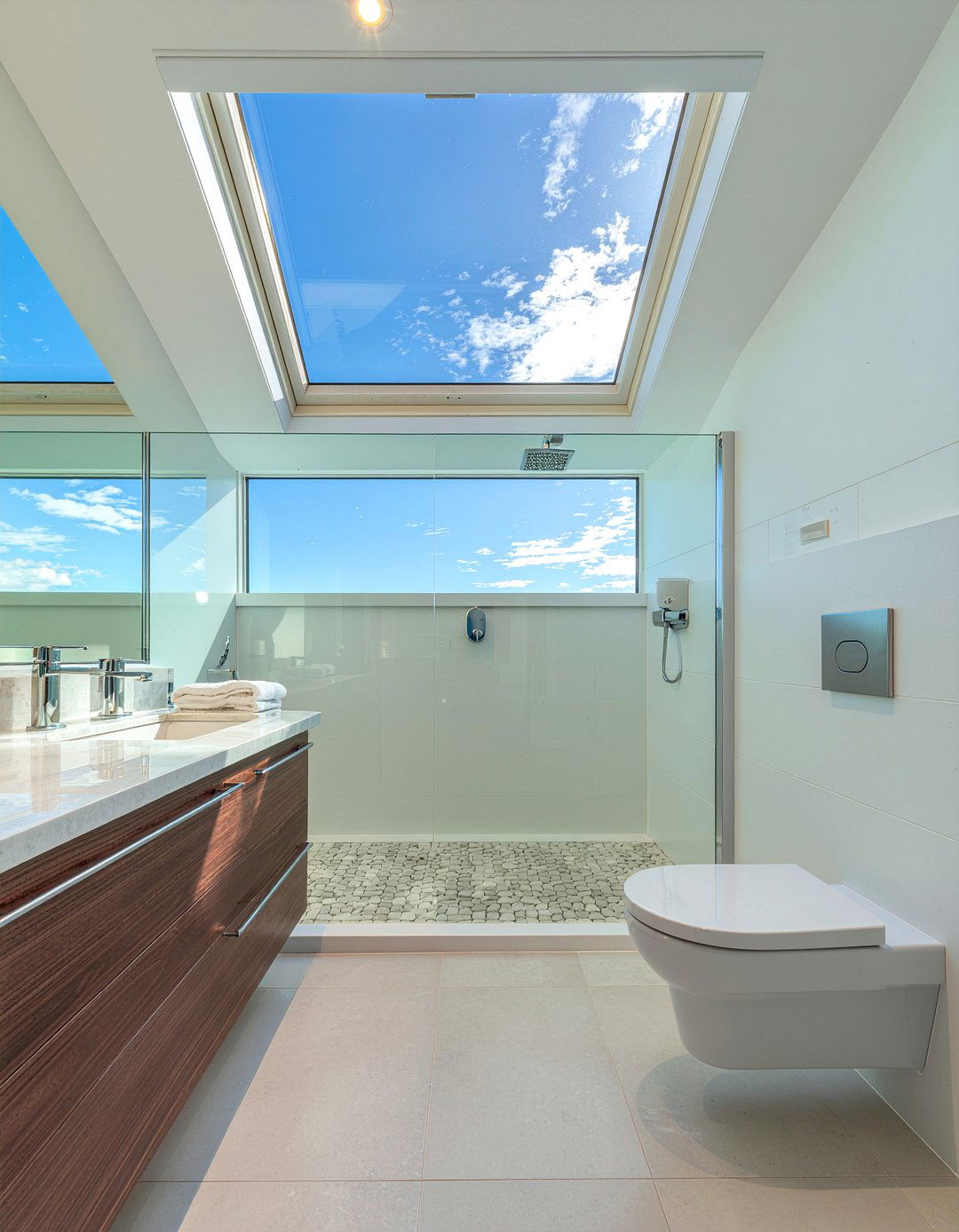 Skylight in bathroom - 30 primary bathroom ideas