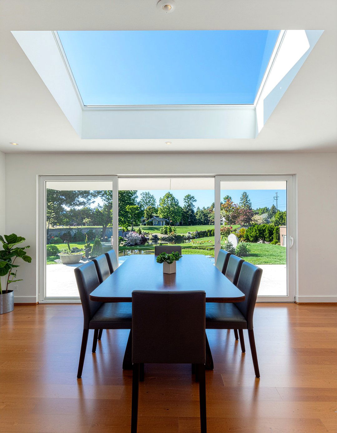 Skylight in dining room - 30 calm dining room ideas