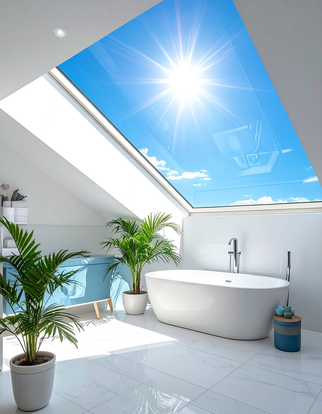 Skylight installation - 30 tiny bathroom ideas