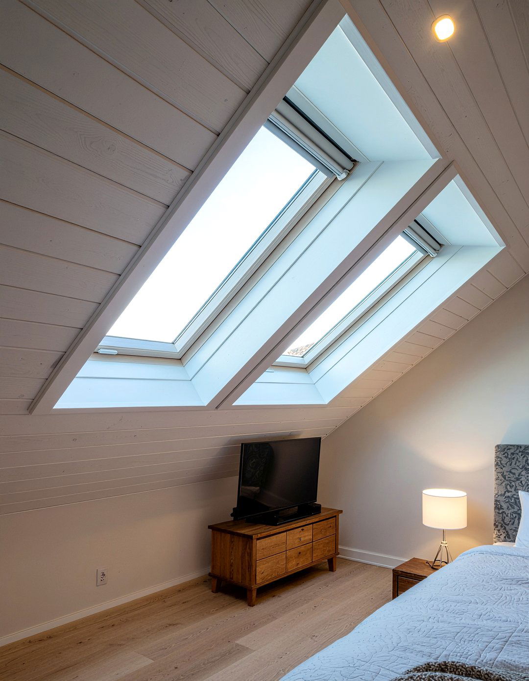 Skylight installation - 30 bedroom window ideas