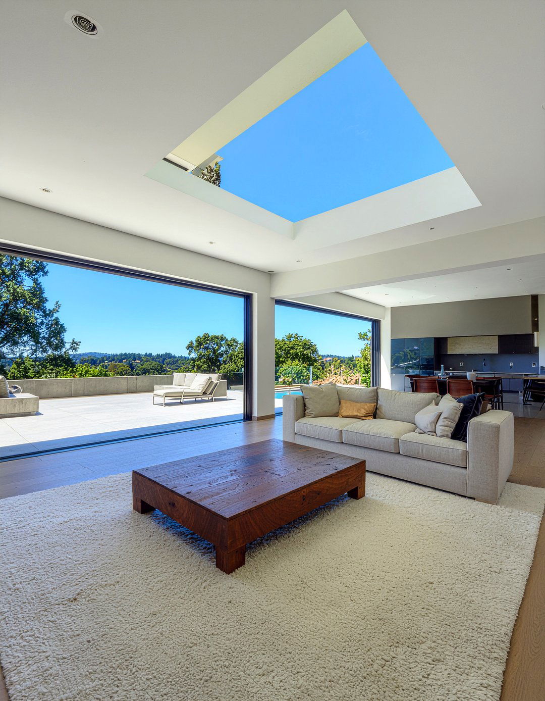 Skylight living room - 30 living room natural light ideas