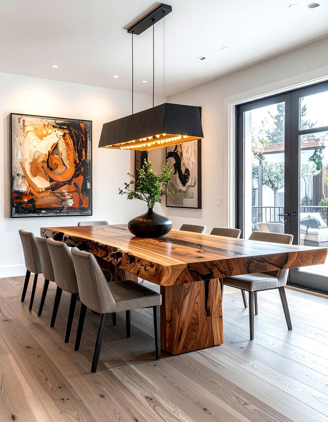 Slab Wood Dining Table - 30 wood dining table ideas