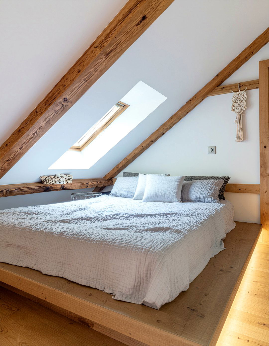 Slanted ceiling bedroom - 30 oddly shaped bedroom ideas