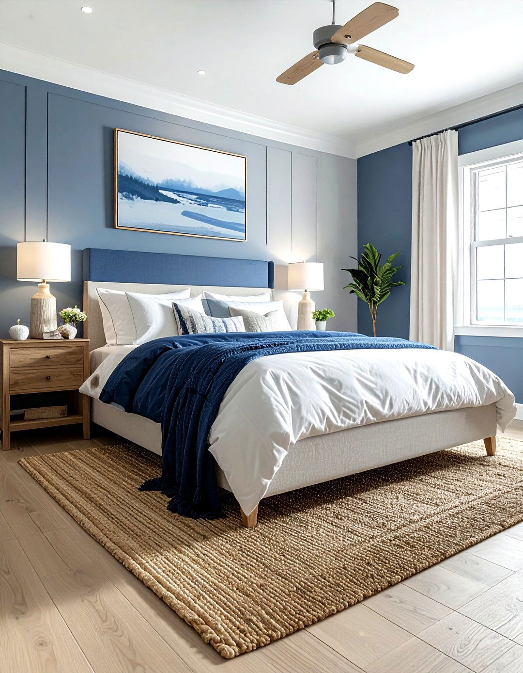 Slate Blue Bedroom - 30 bedroom soft settings