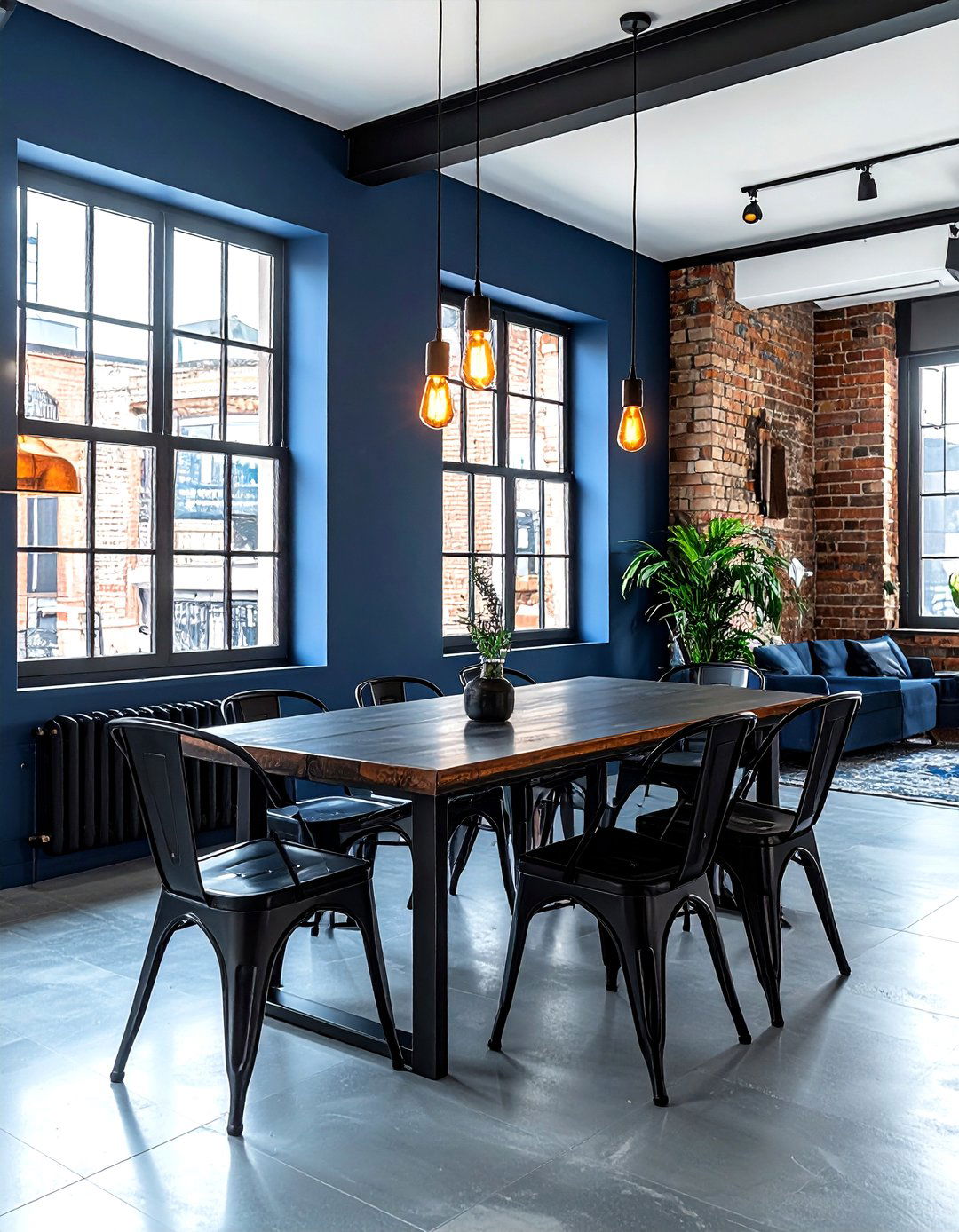 Slate Blue Dining Room - 30 blue dining room design ideas