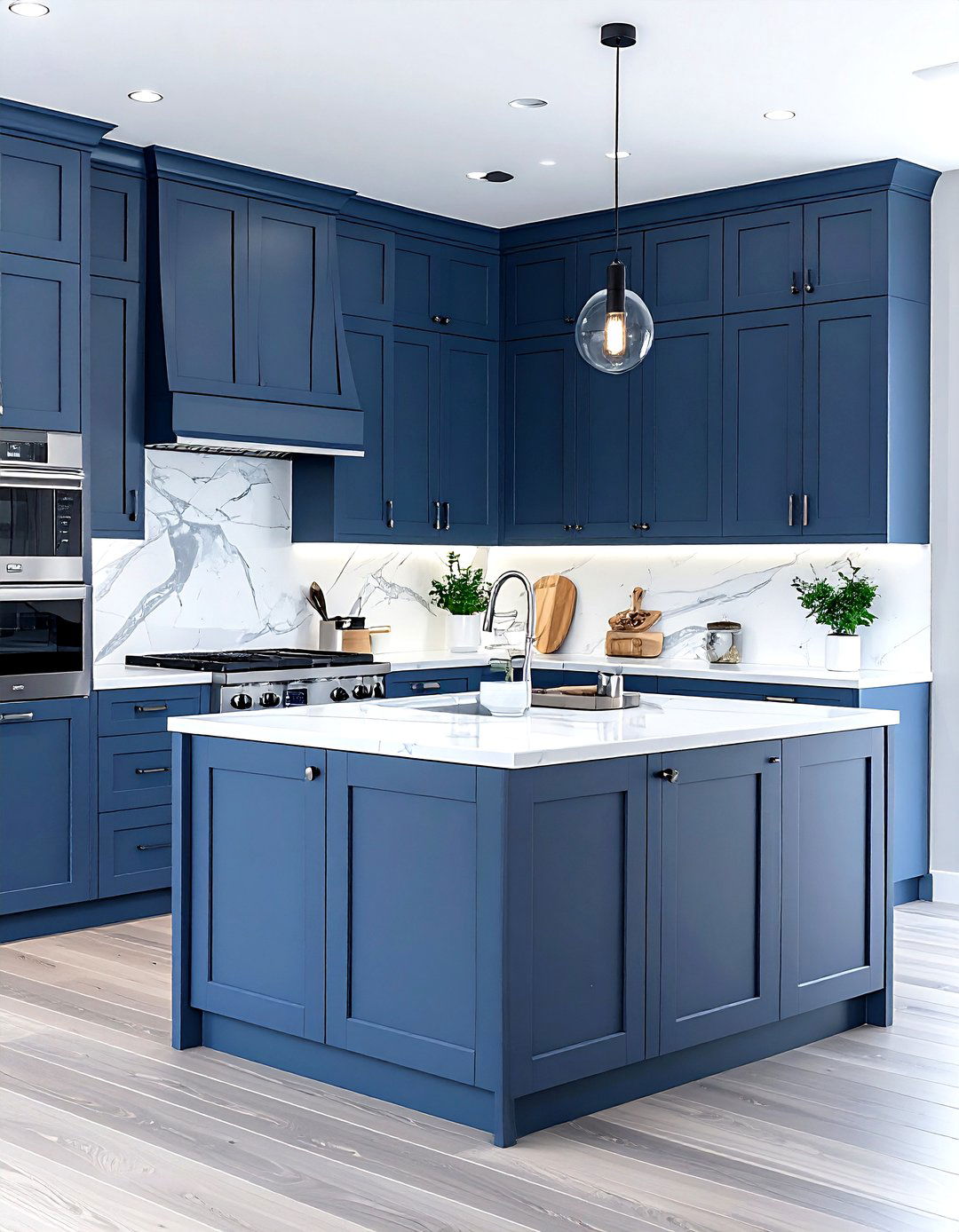 Slate Blue Kitchen Cabinets - 30 kitchen accent color ideas