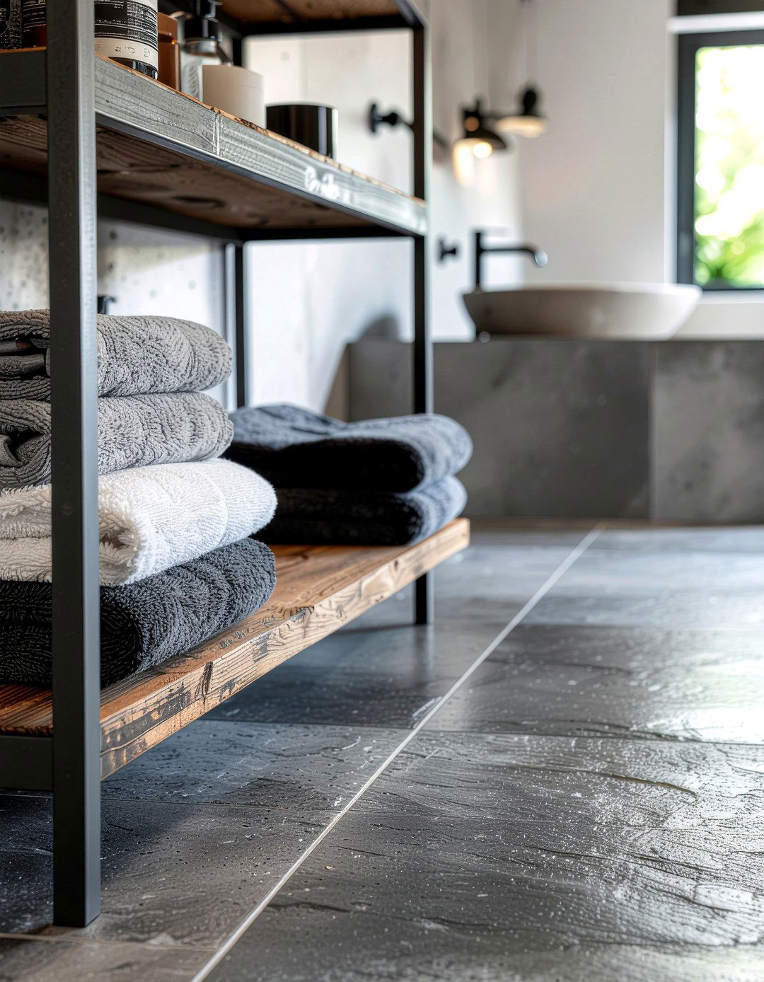 Slate Effect Laminate Tile - 30 bathroom laminate flooring ideas