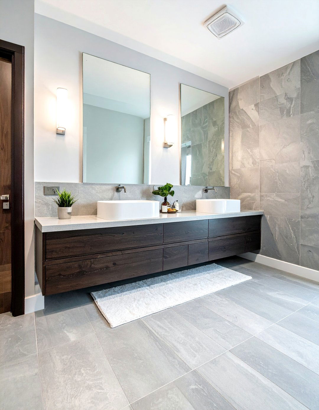 Slate Effect Vinyl - 30 bathroom vinyl flooring ideas