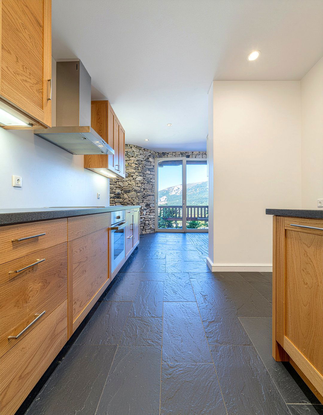 Slate Floor Tile - 30 chalet kitchen ideas