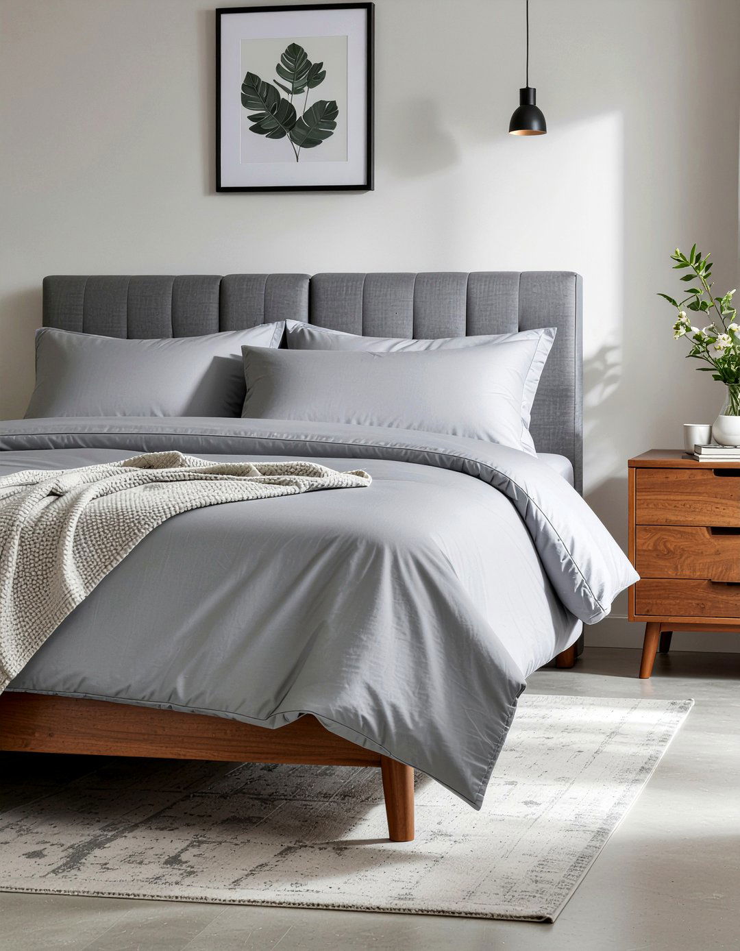 Slate Gray Bed Sheets - 30 bedroom gray bedding ideas