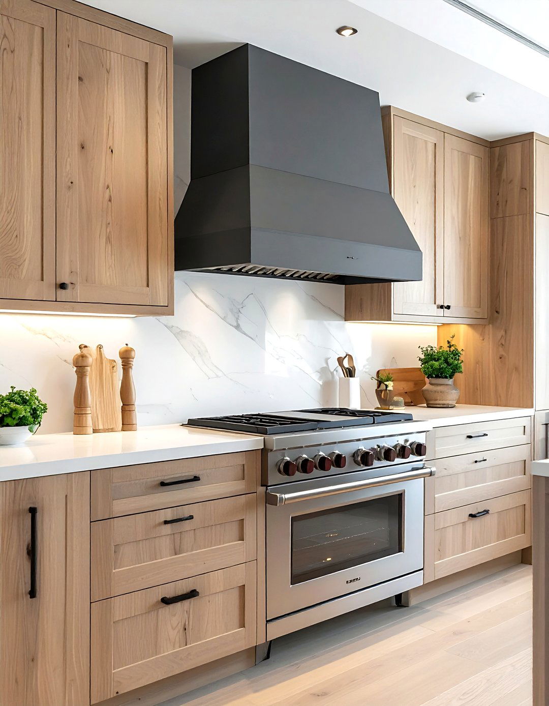 Slate Gray Hood - 30 wall-mount hood kitchen ideas