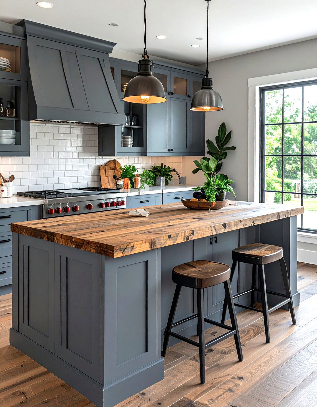 Slate Gray Kitchen Island - 30 gray kitchen furniture ideas