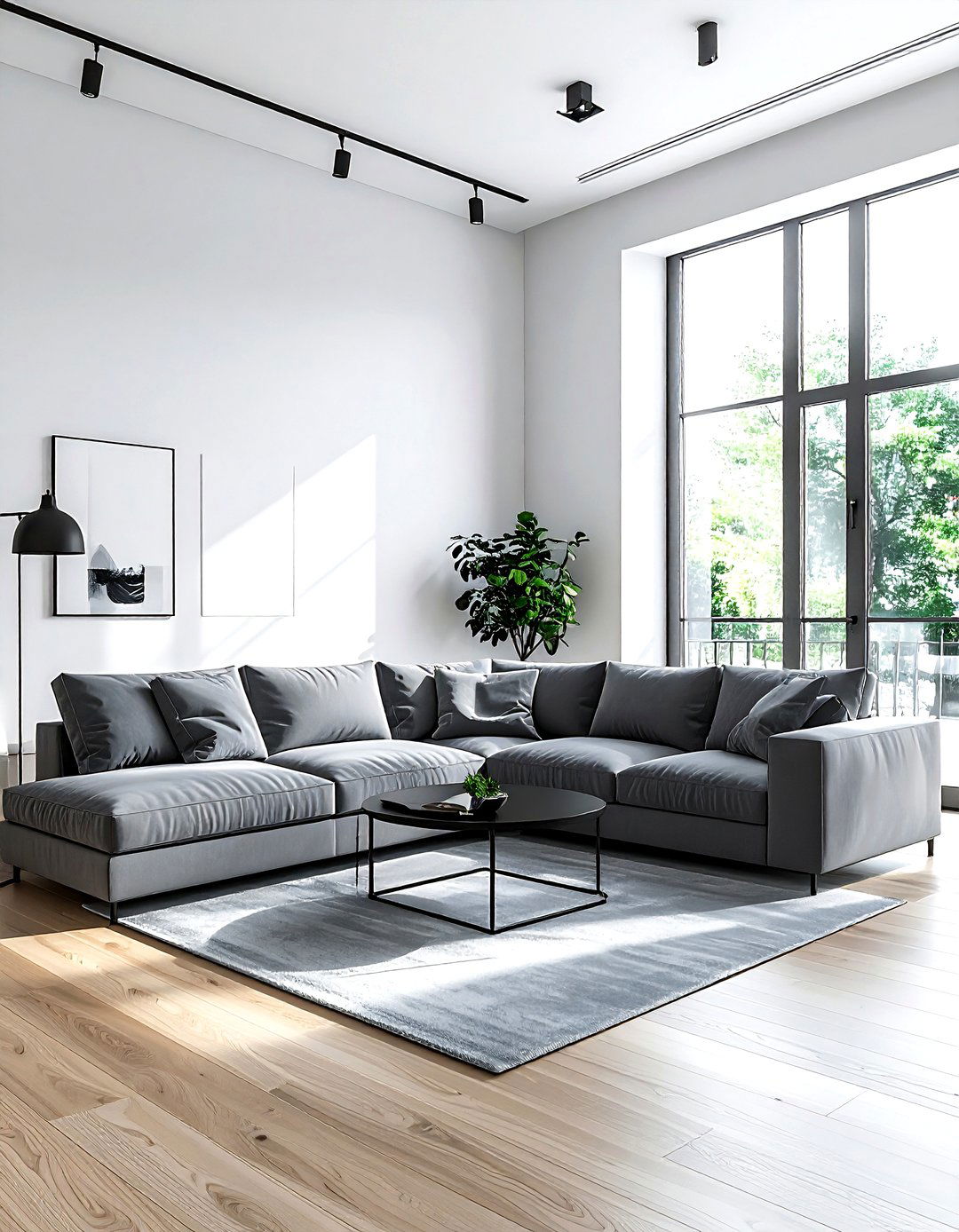 Slate Gray Living Room - 30 living room accent color ideas