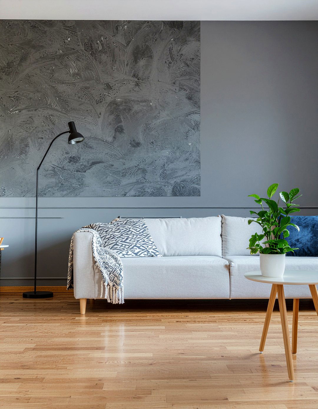 Slate Grey Accent Wall Living Room - 30 slate living room ideas