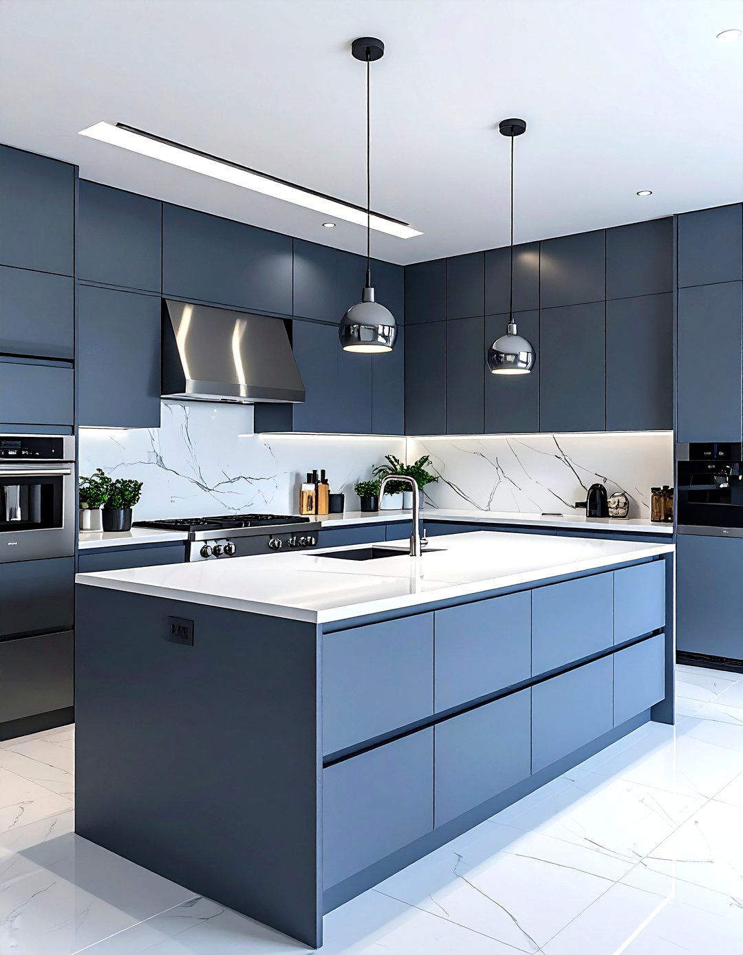 Slate Grey Kitchen - 30 kitchen paint color ideas
