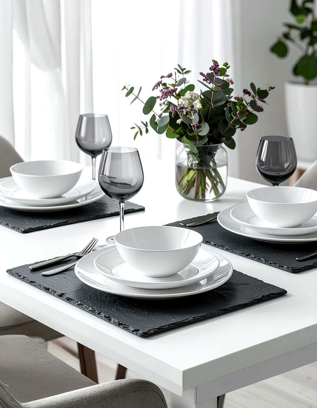 Slate Stone Placemat - 30 grey dining room accessories ideas