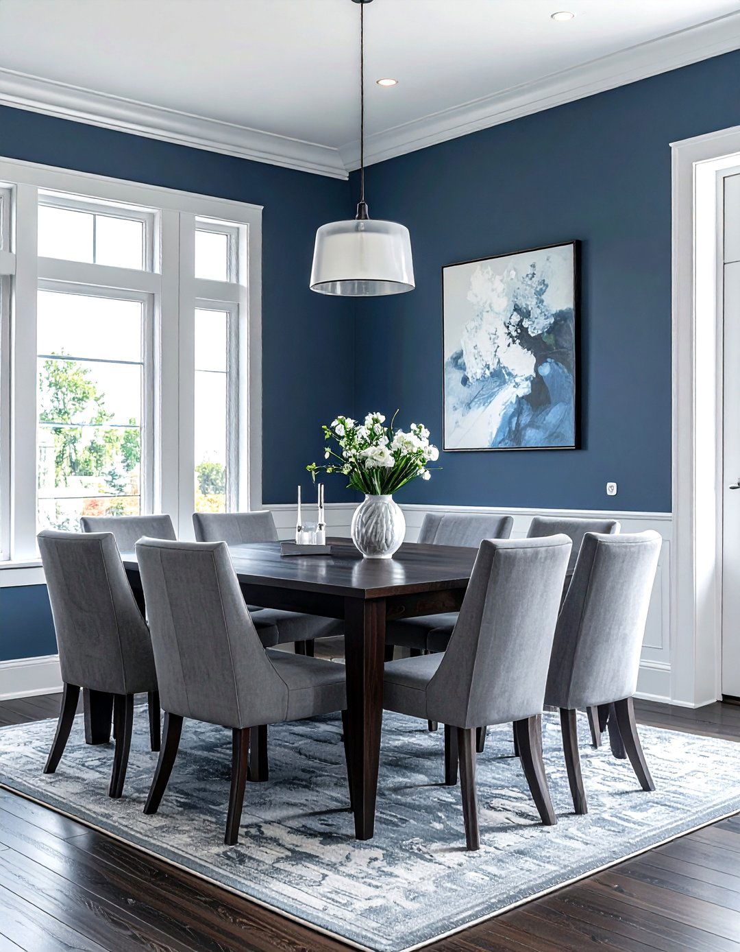 Slate blue dining room - 30 dining room paint colors