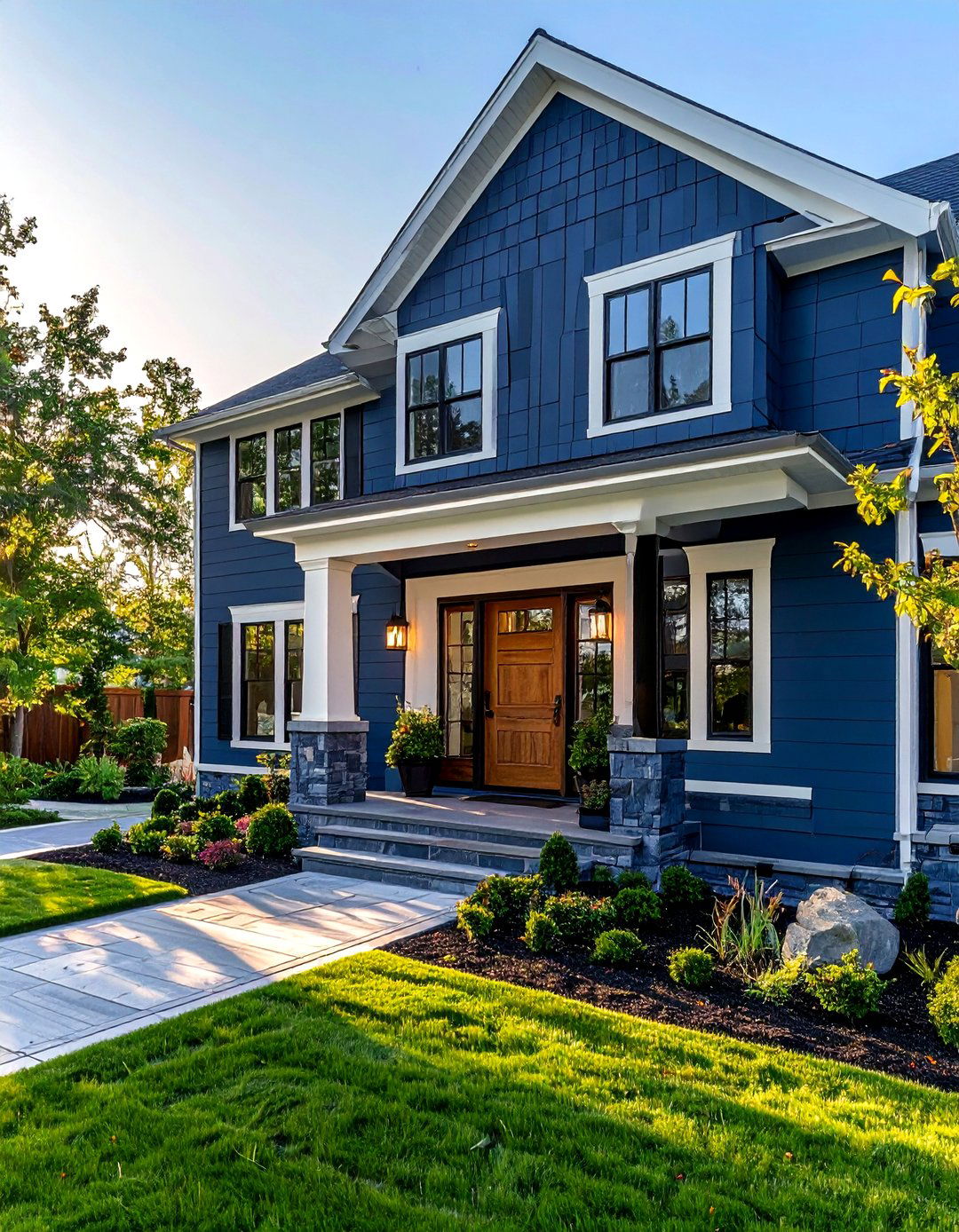 Slate blue exterior - 30 cool paint color ideas