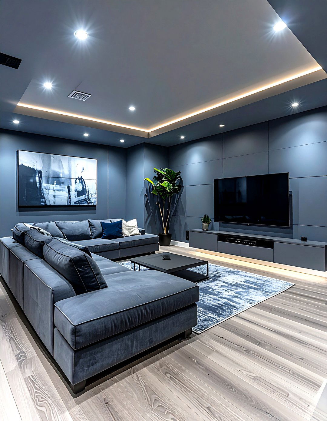 Slate gray basement - 30 bold paint color ideas