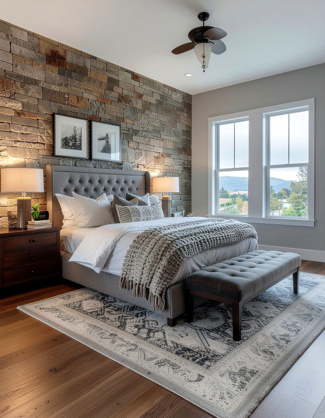 Slate gray bedroom - 30 bedroom gray walls