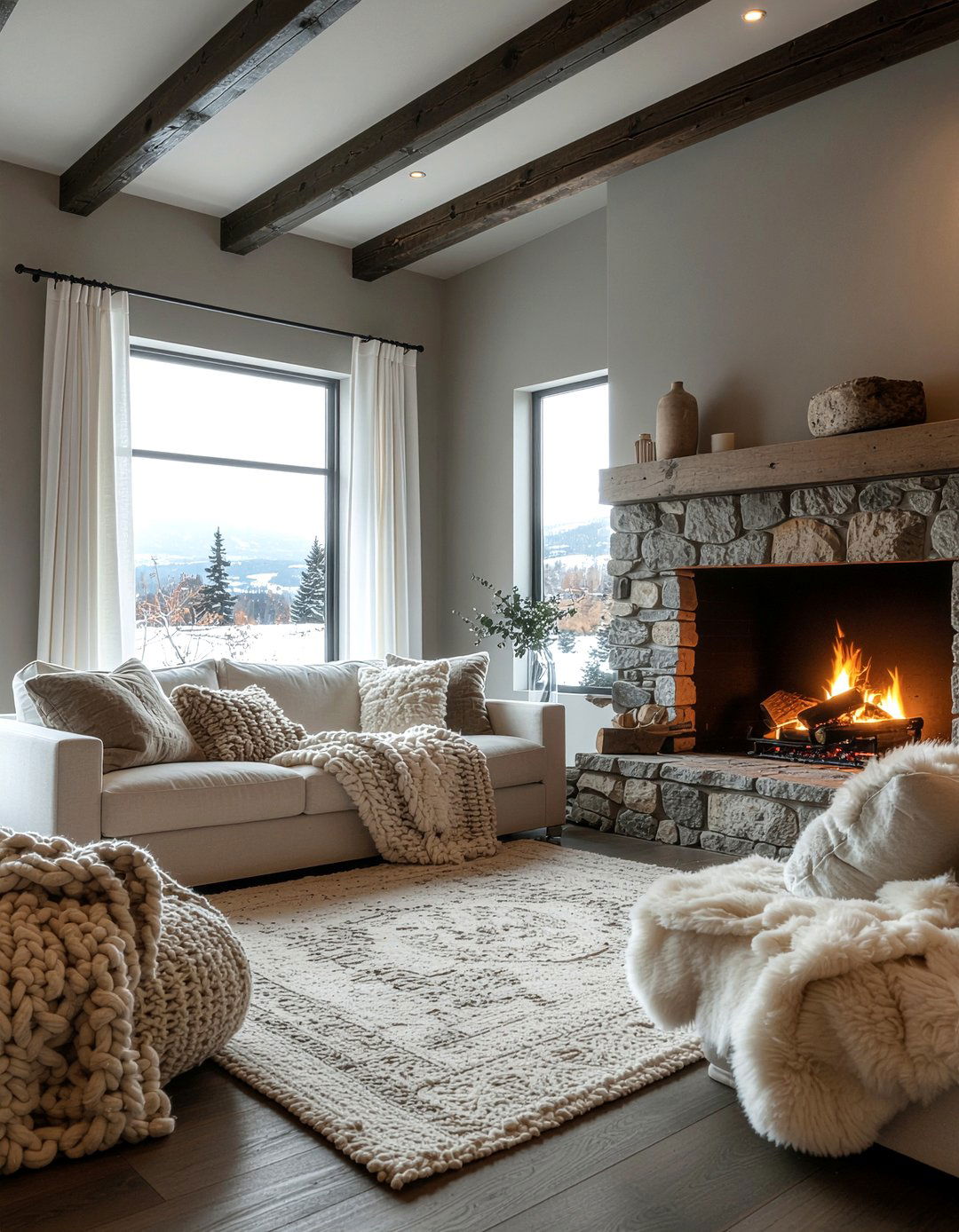 Slate gray living room - 30 living room gray walls