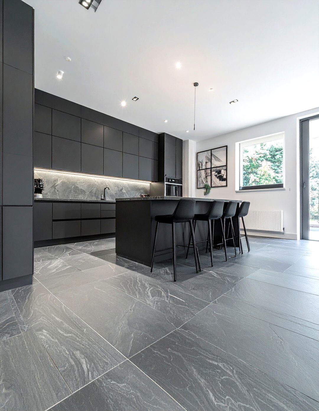 Slate kitchen flooring - 30 textured kitchen ideas