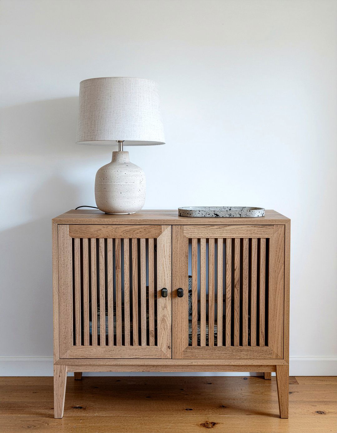 Slatted Wood Sideboard - 30 living room sideboard ideas