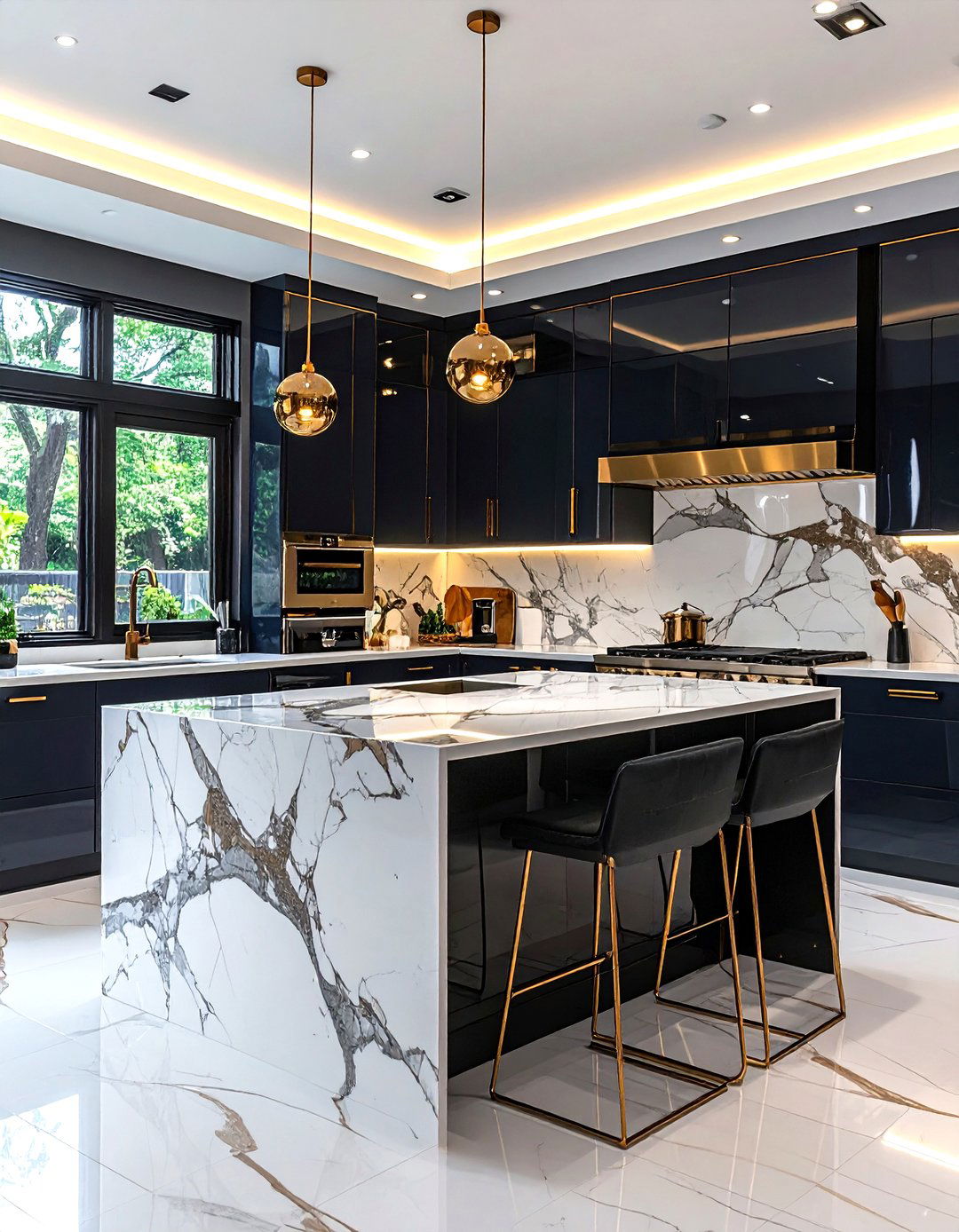 Sleek Contemporary Kitchen - 30 kitchen personality ideas