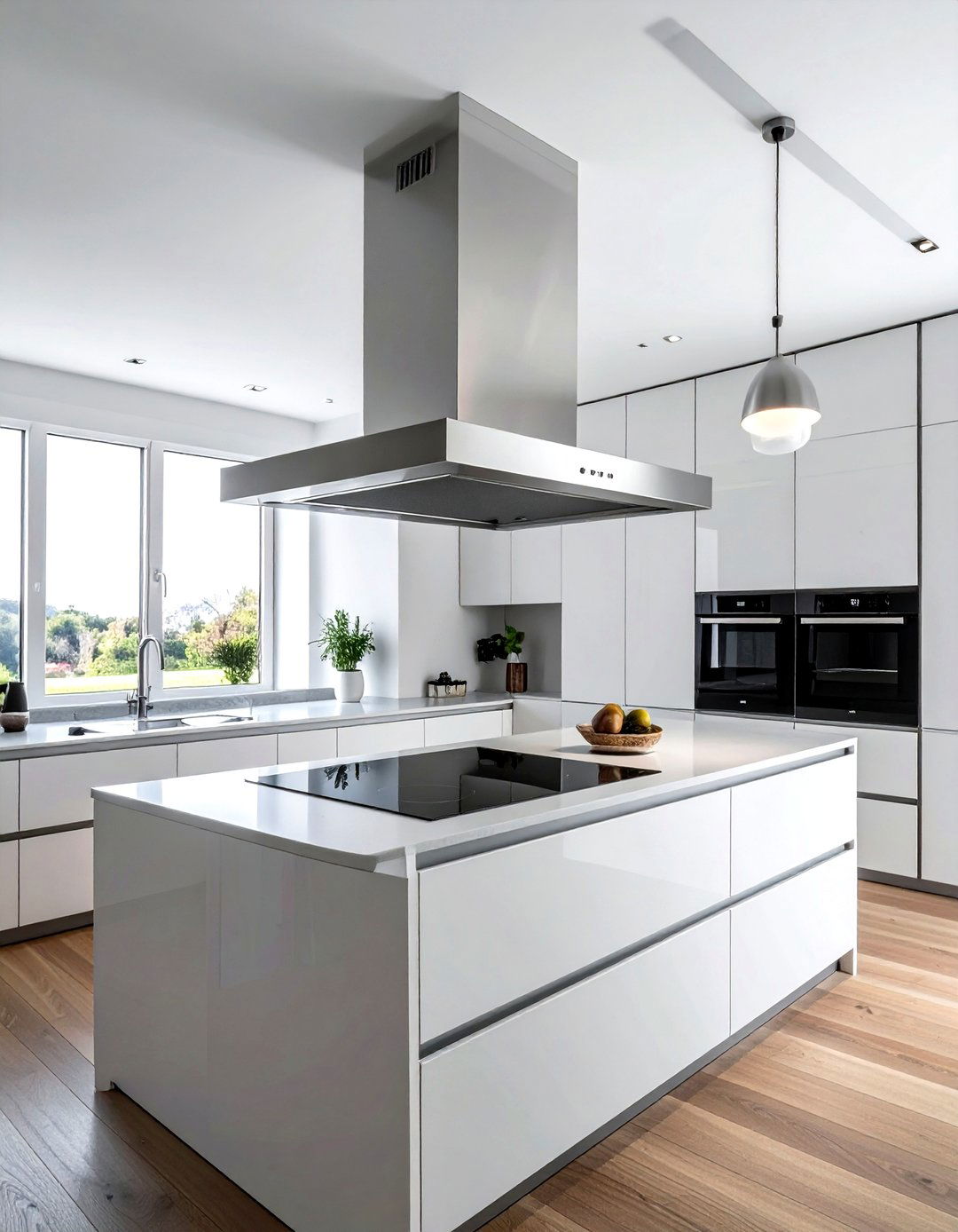 Sleek Flat Range Hood - 30 stainless hood kitchen ideas