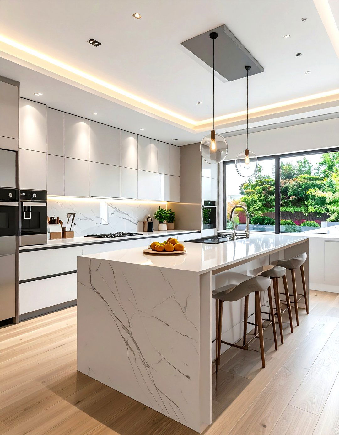 Sleek Kitchen With LG Integrated Appliances - 30 LG kitchen ideas