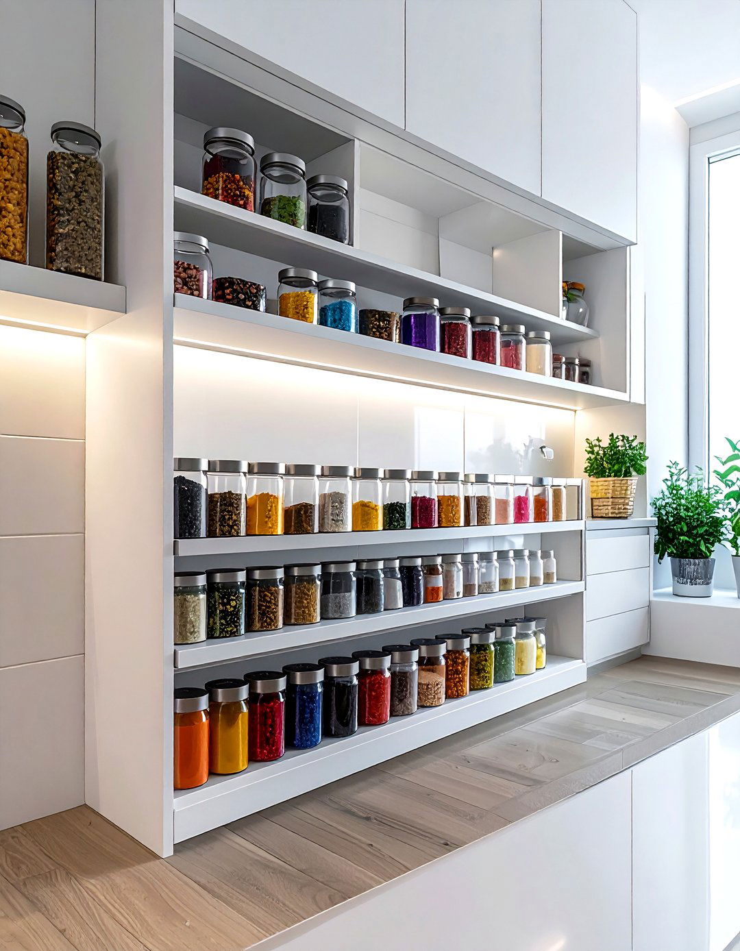 Slide Out Spice Rack - 30 pantry cabinet kitchen ideas