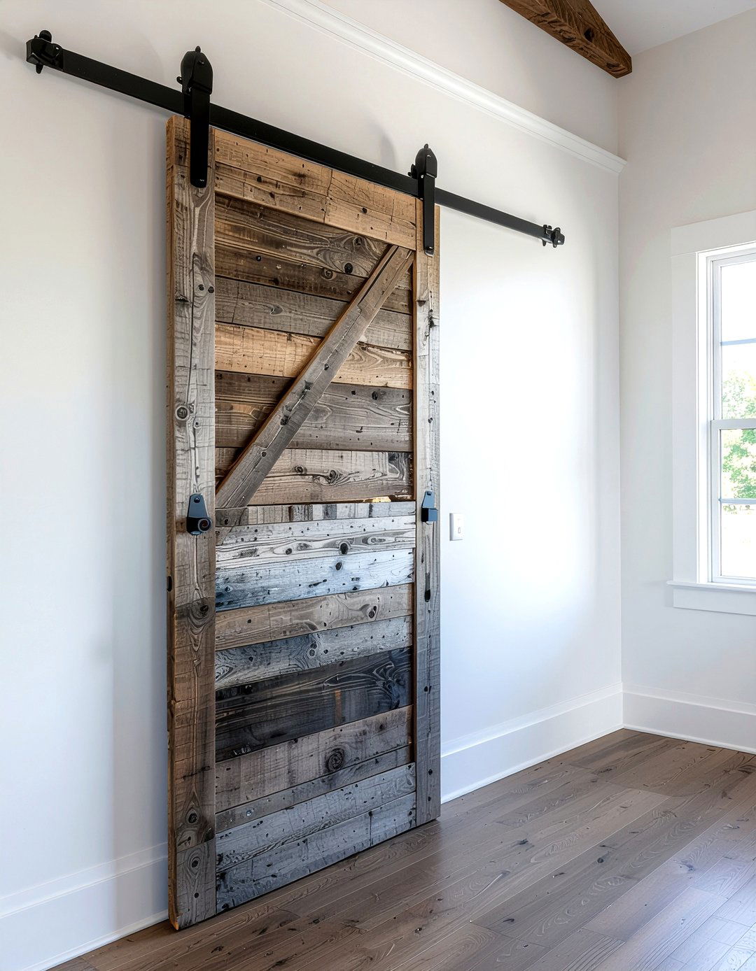 Sliding Barn Door - 30 farmhouse home decor ideas