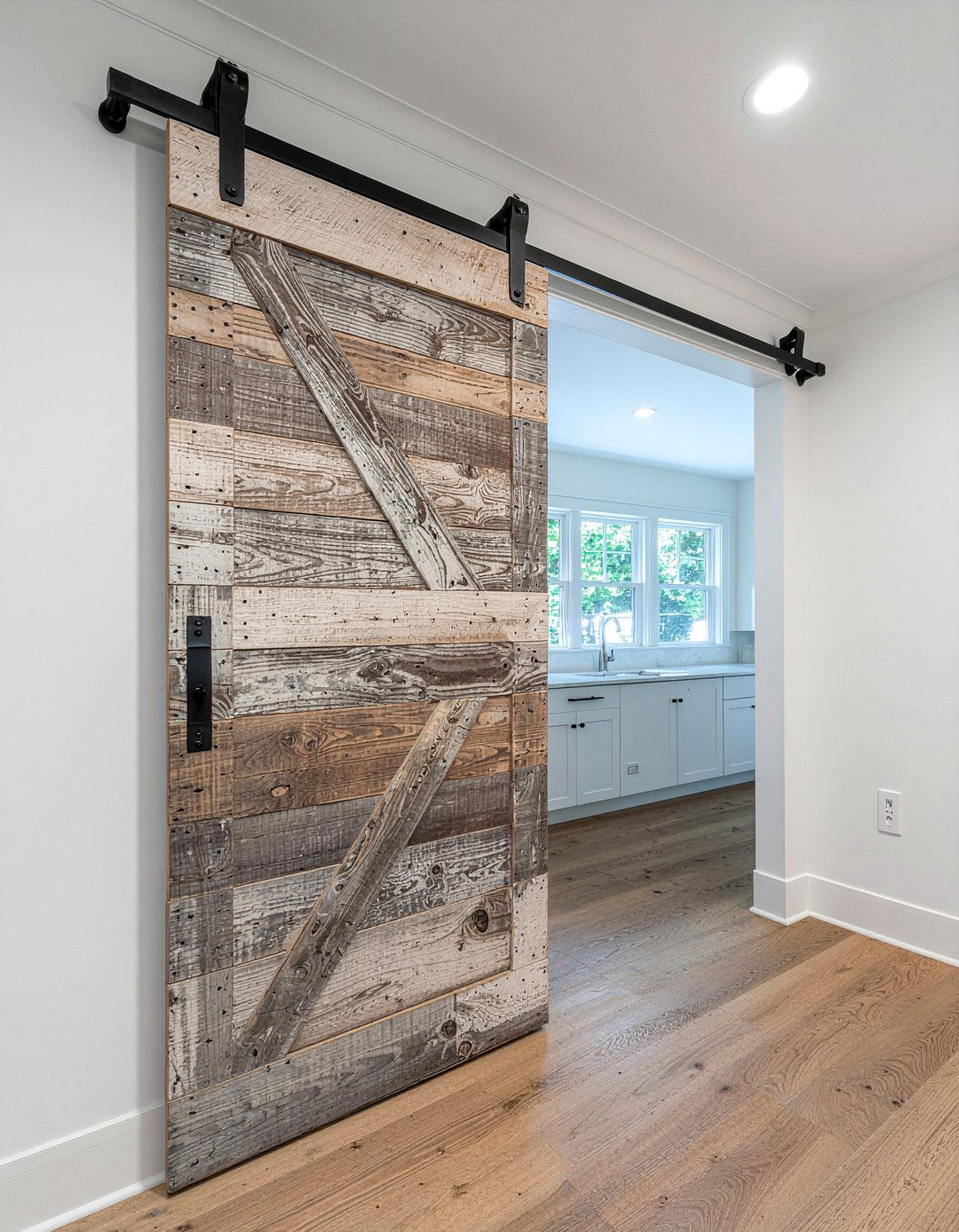 Sliding Barn Door - 30 Fixer Upper kitchen ideas