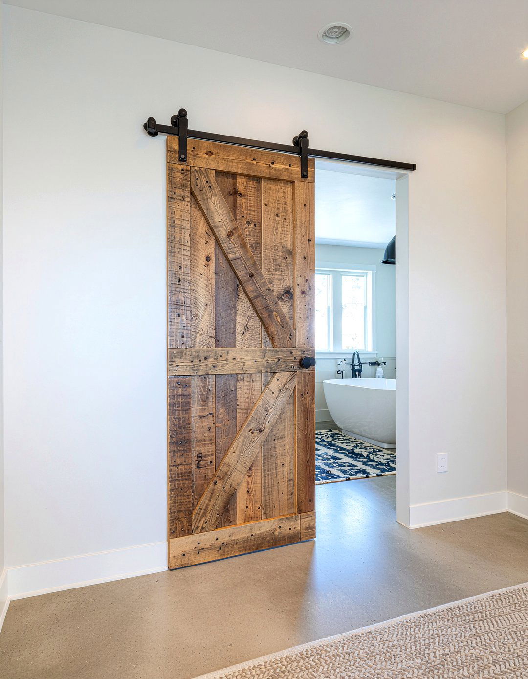 Sliding Barn Door - 30 industrial bedroom ideas