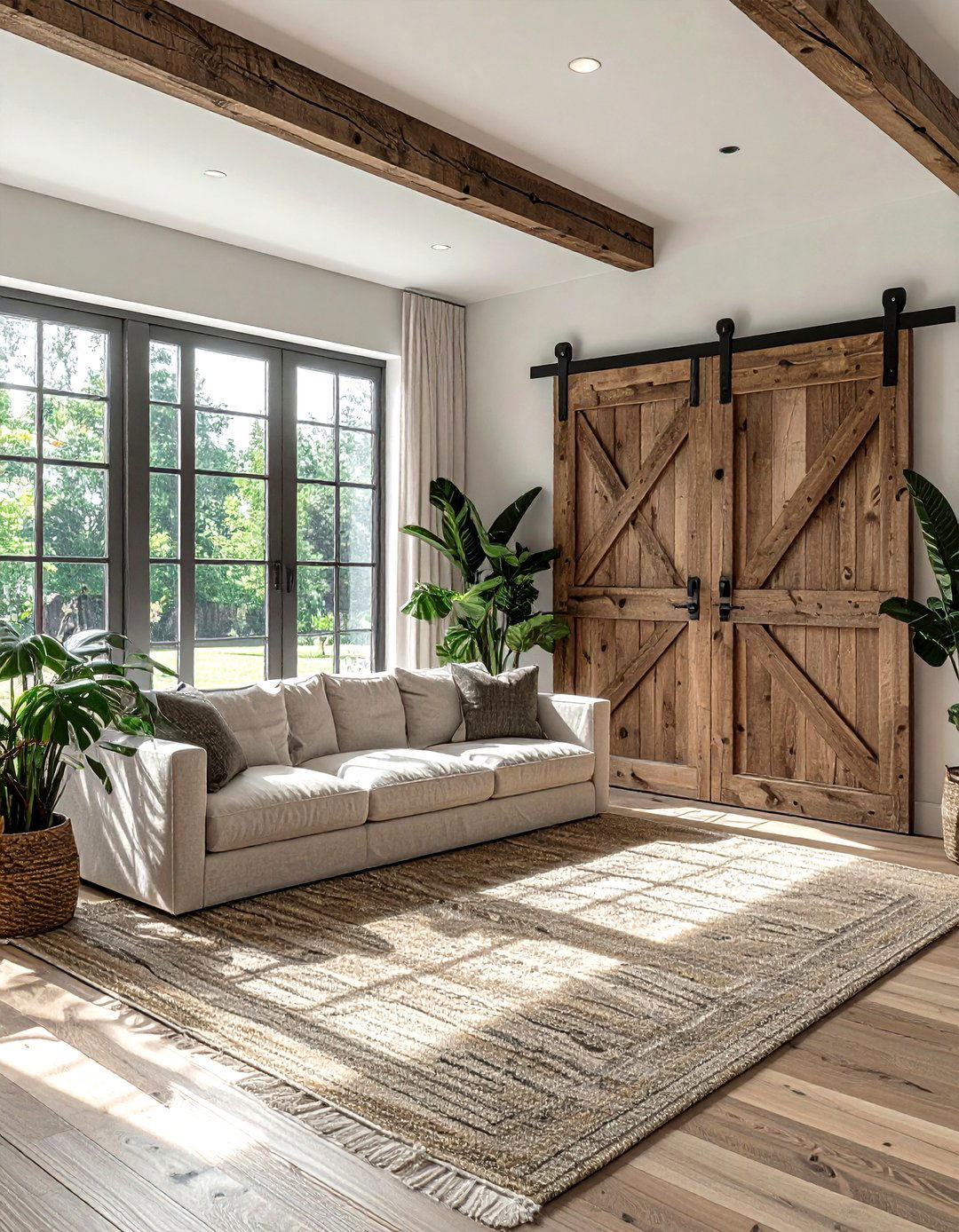 Sliding Barn Door - 30 living room door ideas