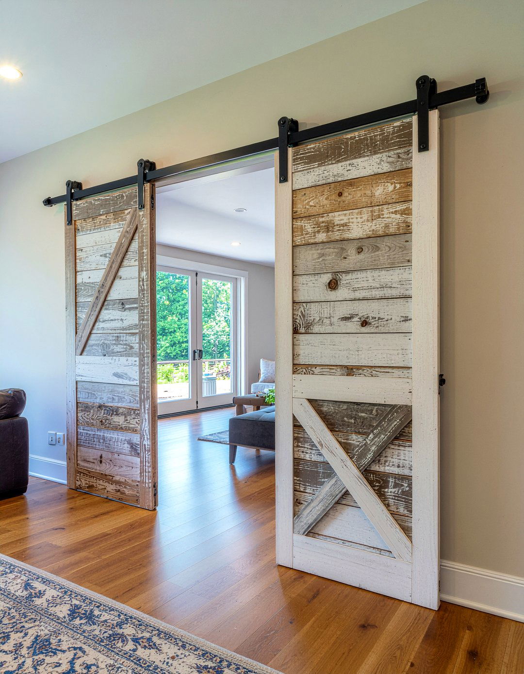Sliding Barn Door - 30 living room room dividers