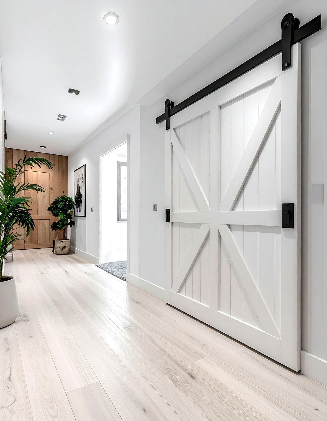 Sliding Barn Door - 30 small space decor ideas