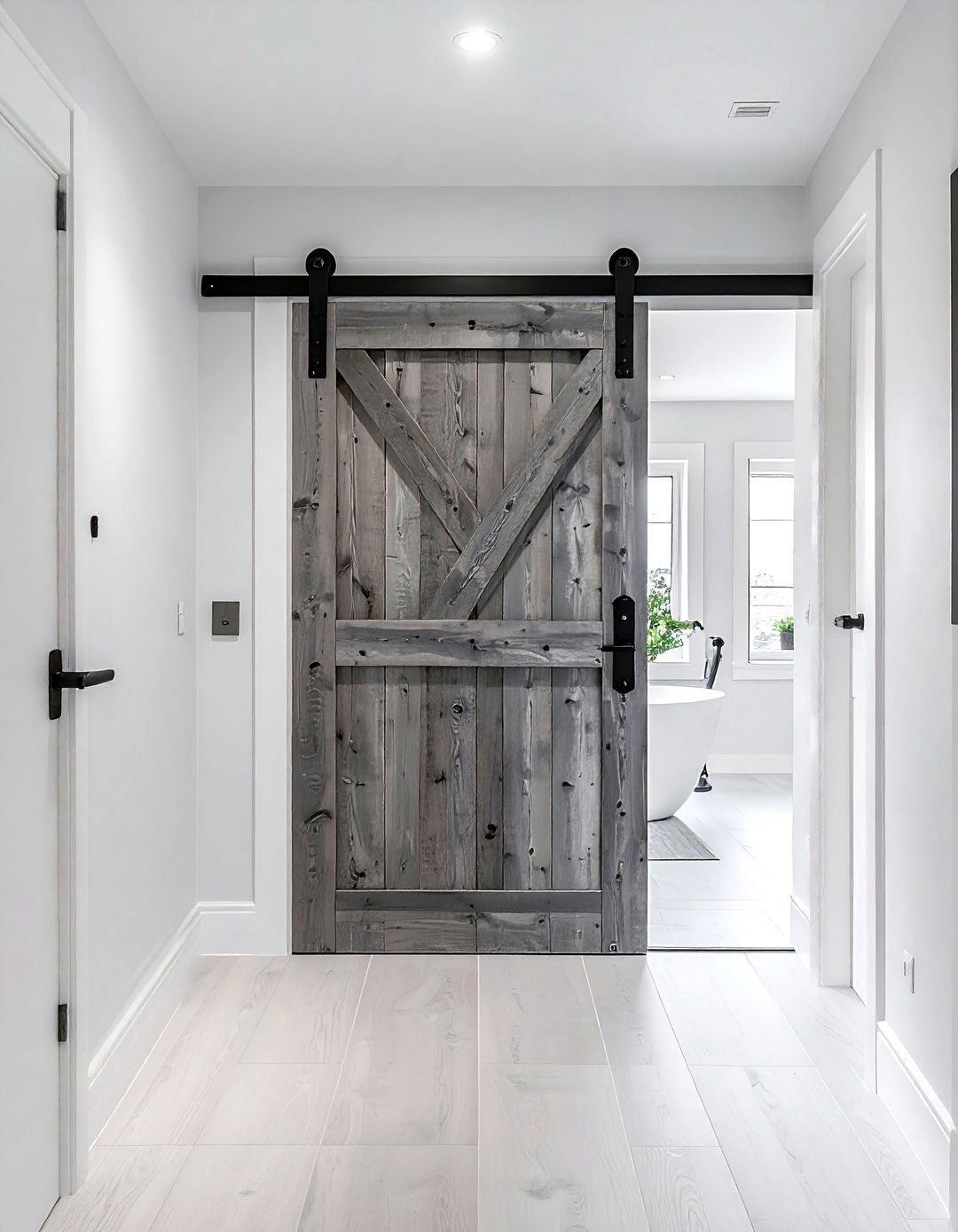 Sliding Barn Door Bathroom - 30 rustic bathroom ideas