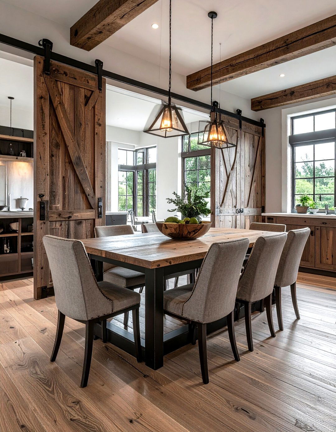 Sliding Barn Door Cabinet - 30 dining room wall storage ideas