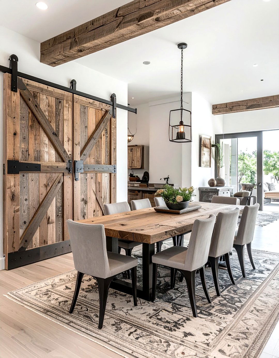 Sliding Barn Door Entryway - 30 Texas dining room ideas