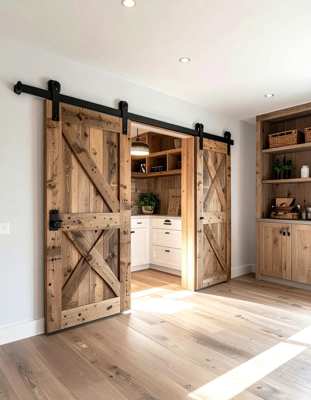Sliding Barn Door Pantry - 30 hidden pantry kitchen ideas