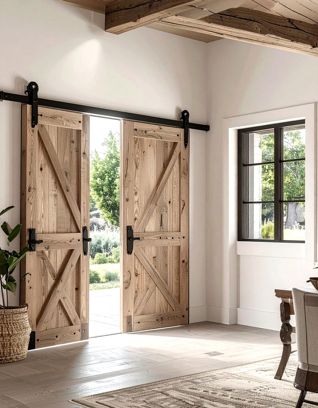 Sliding Barn Doors - 30 dining room door ideas