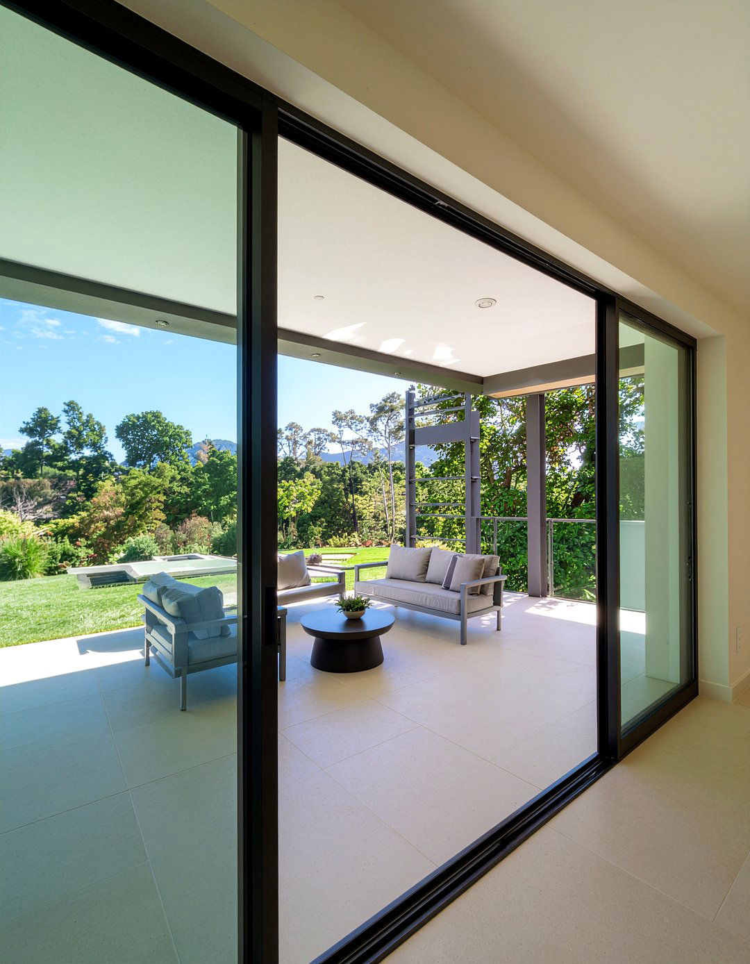 Sliding Door Shutters - 30 living room plantation shutters