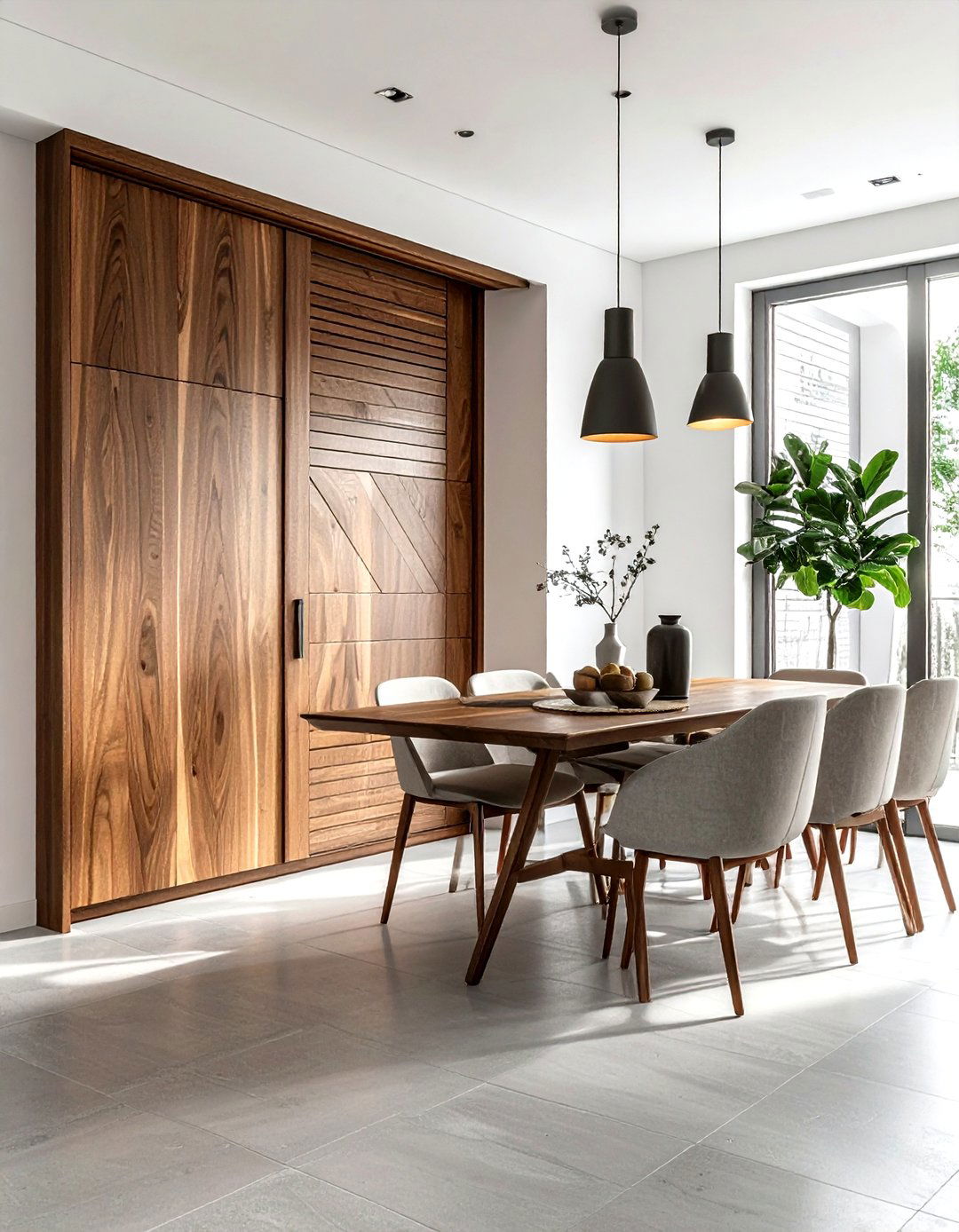 Sliding Door Sideboard - 30 dining room storage hacks